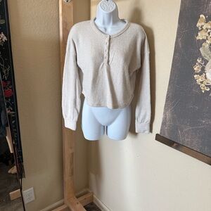 Hollister Cream Sweater